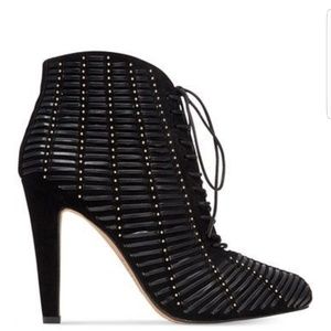 Vince Camuto   studded lace up booties never worn